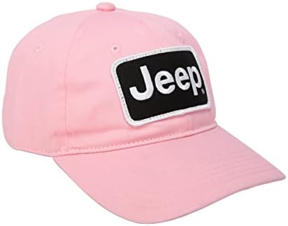 ג'יפ פרימיום צ'ינו טוויל כובע טלאי רקום לא מובנה לנשים | כובע לבנות ורוד